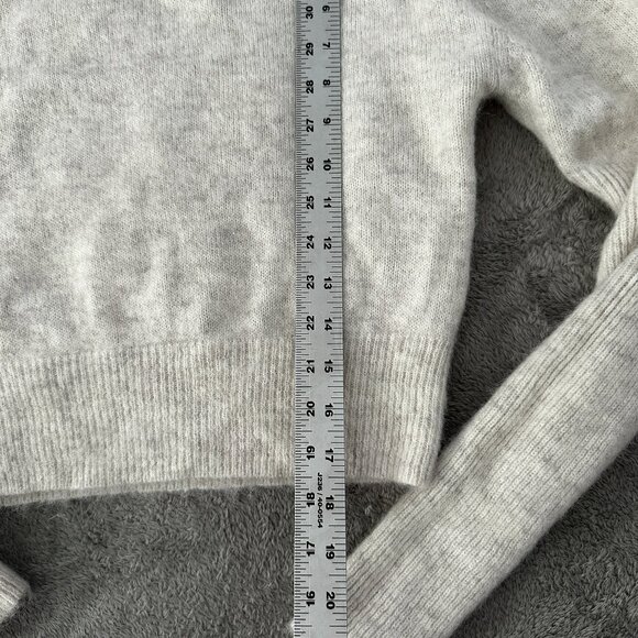 Madewell Alpaca Blend Puff Sleeve Sweater Mock Neck Crop Medium - Picture 3 of 7